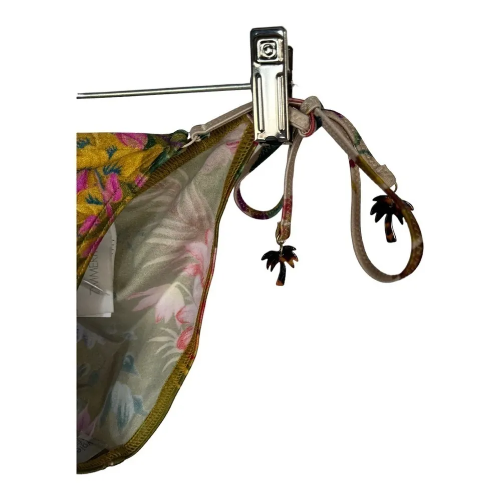 Zimmermann Tropicana Floral Side Tie Bikini Swimsuit Bottoms Size 2-4 New - Image 6