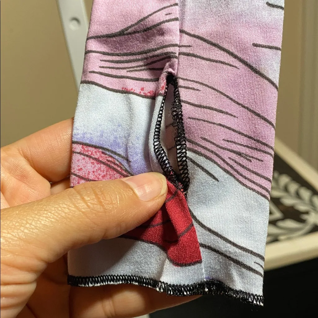 Free People Movement Patterned Right On Running Base Layer Red Size XS - Image 4