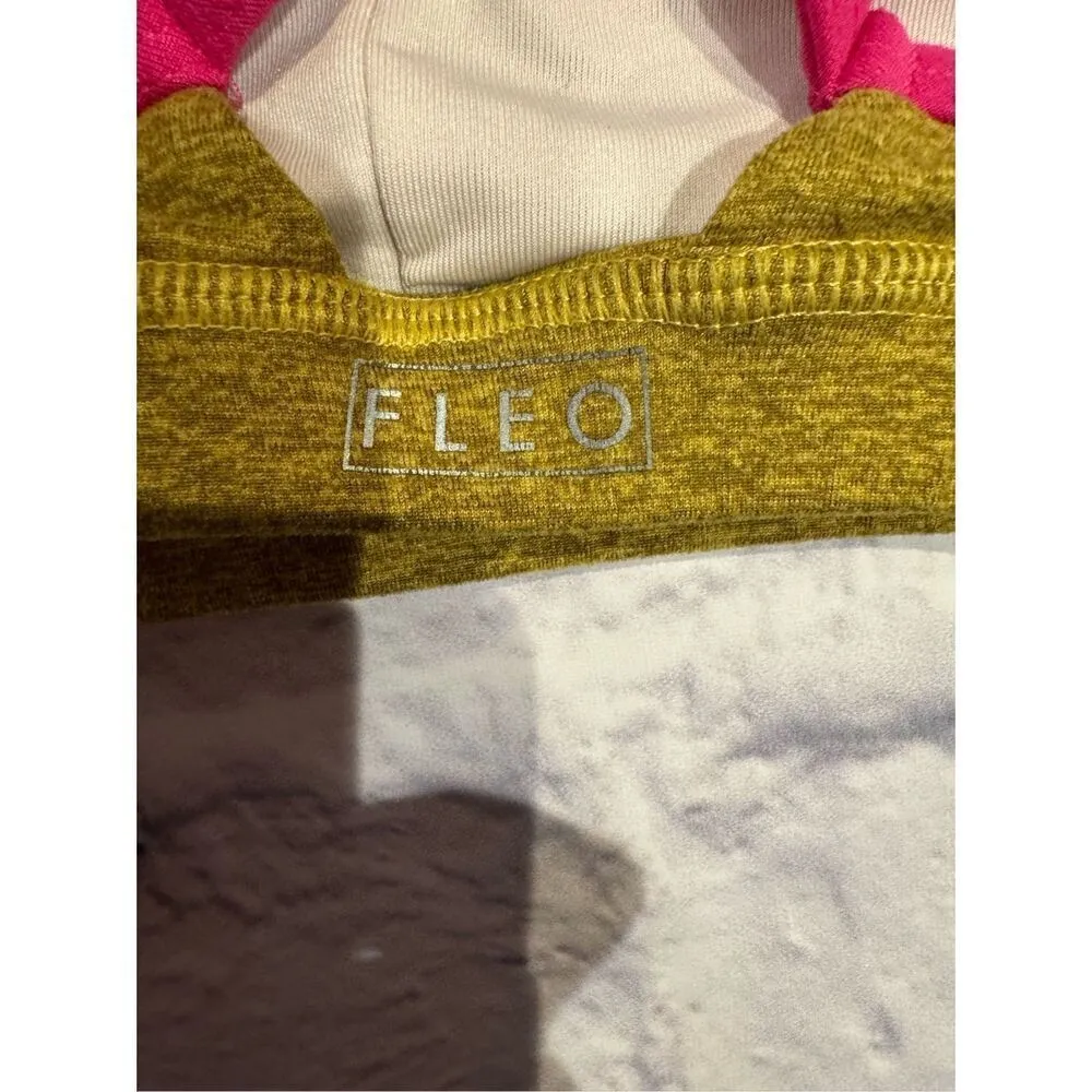 Fleo Reinette Sports Bra in Bronze Bamboo/Cabaret Size Medium Yellow - Image 4