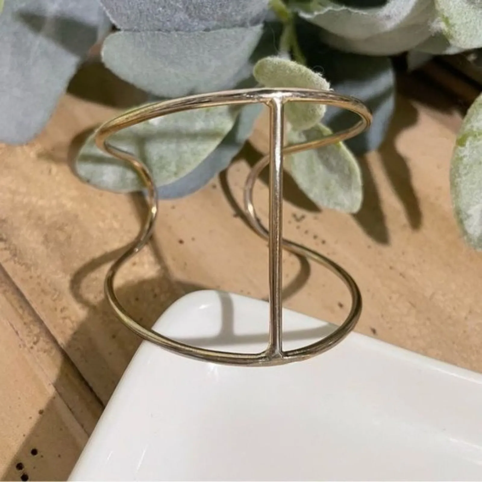 Gold Tone Cuff Bracelet - Image 3