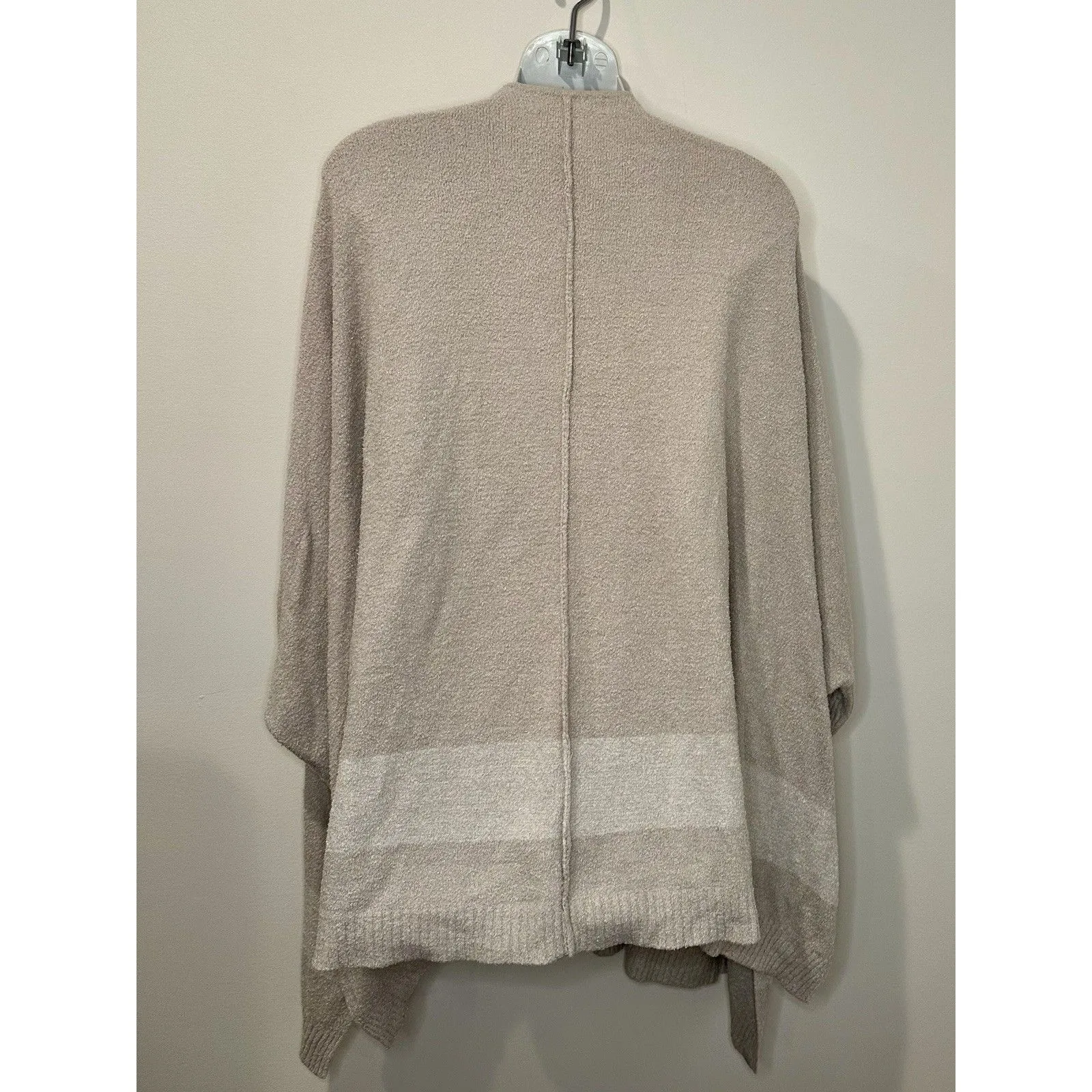 Barefoot Dreams CozyChic Lite Cliffside Wrap Cardigan Gray/Beige  One Size EUC!! - Image 3