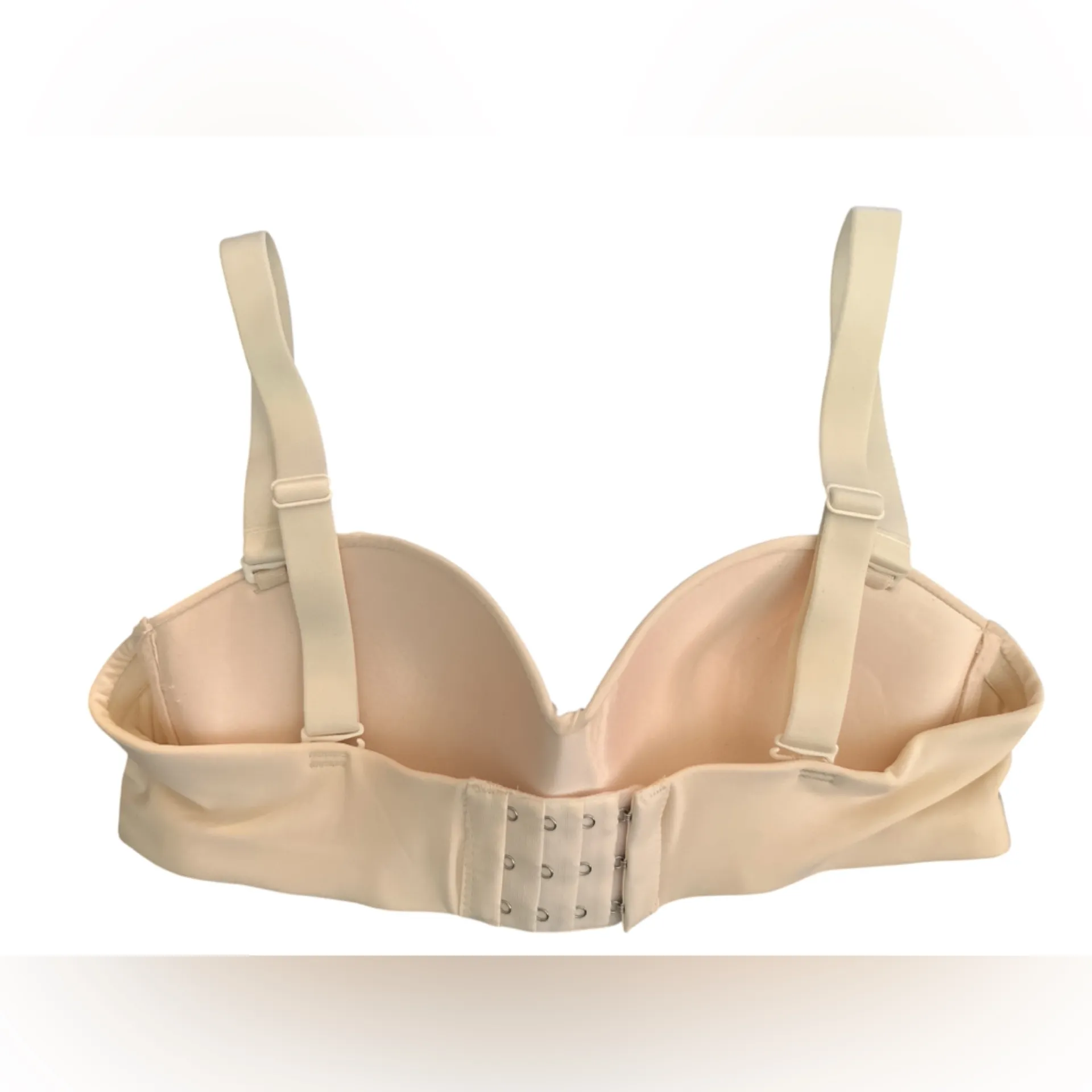 Cream Strapless Bra with Detachable Straps - Image 2