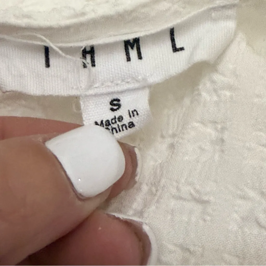 THML  Embroidered Ruffled Tank womens Small‎ - Image 6