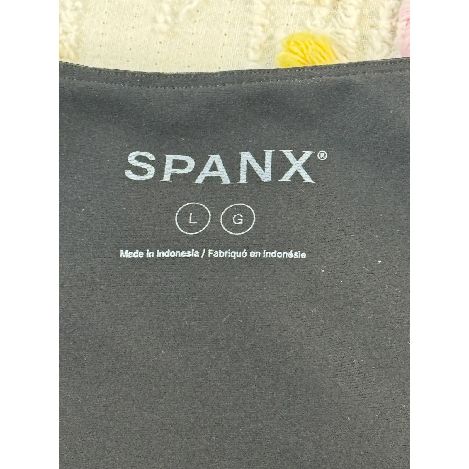 SPANX Black Jersey Bodice Square Neck Midi Dress Comfort‎ Fit Size L - Image 7