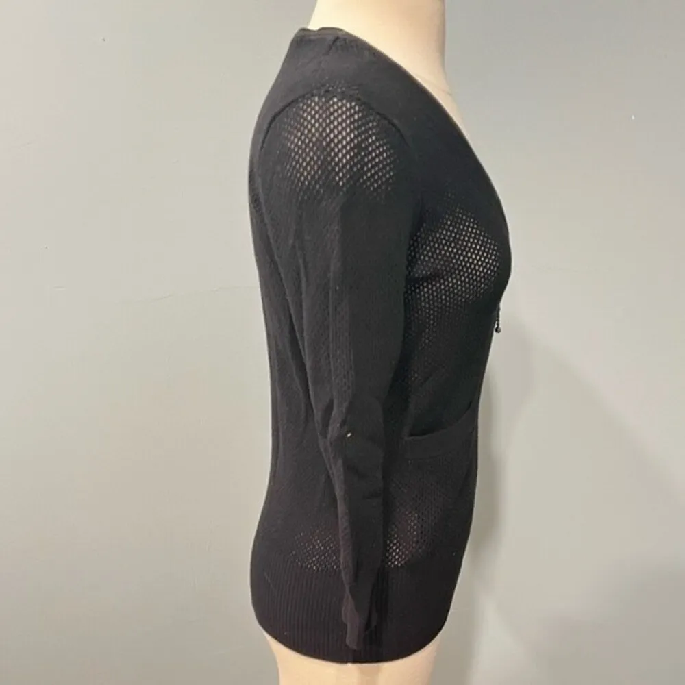 McQ Alexander McQueen x Target Mesh Cardigan in Black Size XS - Image 5
