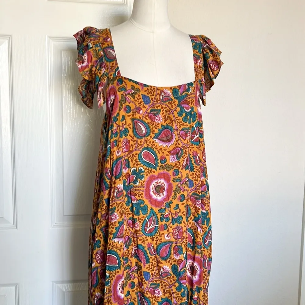 House of Harlow 1960 Jackie Floral Square Neckline Dress - Image 3