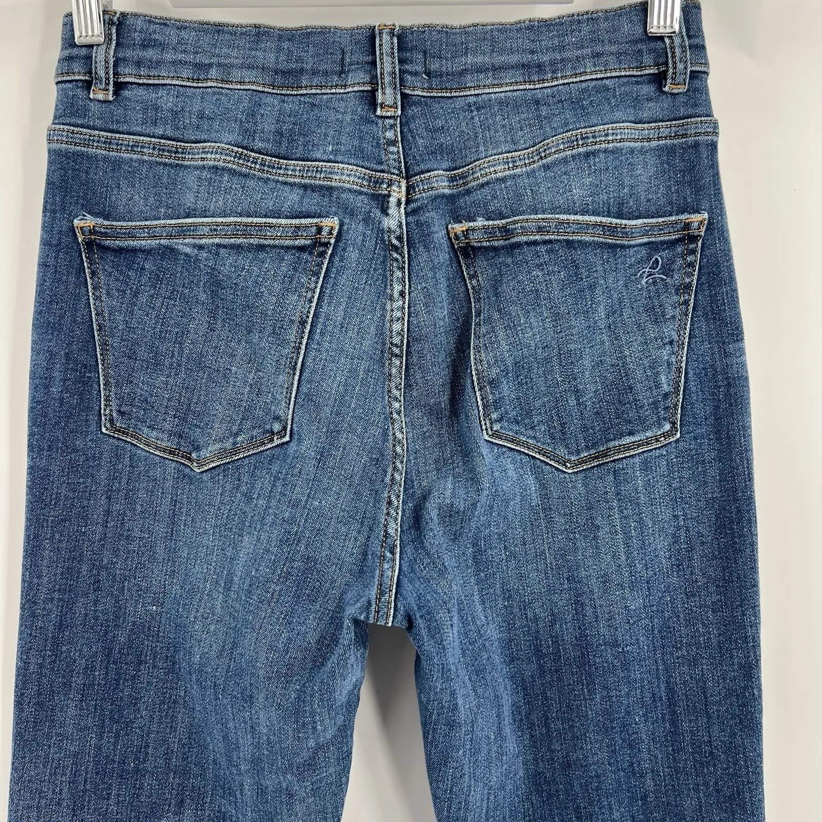 DL1961 Bridget High Rise Instasculpt Boot Cut Jeans Women's Size 29 Seaford Wash - Image 7