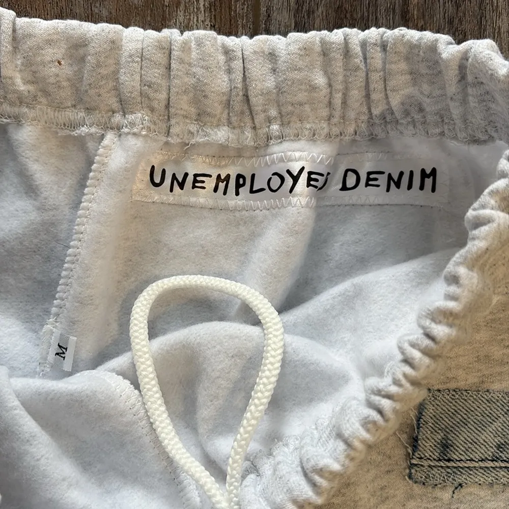 unemployed denim gray sweatpants medium NEW - Image 4
