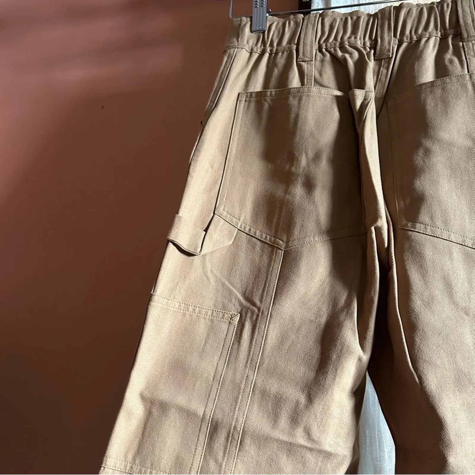 Thakoon Cargo Pants Straight Leg Twill Trouser Utility Twill Tan NWT $225 Size 4 - Image 9