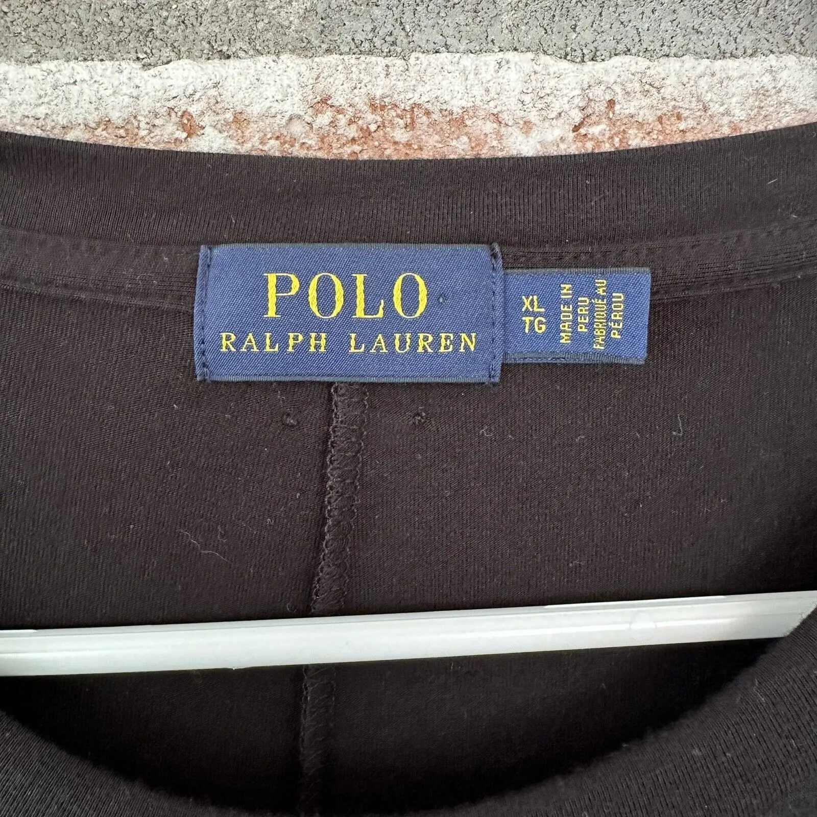 Polo Ralph Lauren Knit Lace Up Shoulder Maxi Dress Black XL - Image 4