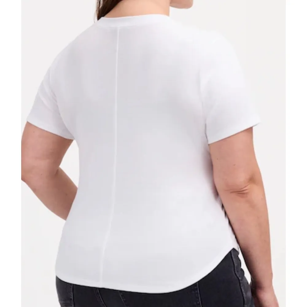 NWOT Madewell Size Large (Re)generative Cotton Ribbed Crewneck‎ Tee Causal Basic - Image 2