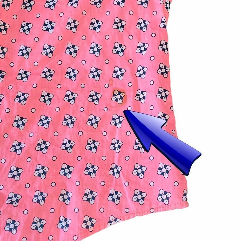 J. Crew Neon Pink Perfect Button Down Shirt Sz 6 - Image 7