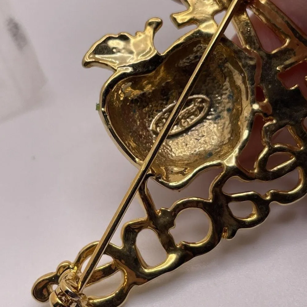 Lot Of 2 Women’s Gold Tone Teaching / Teacher / Teach Pin Brooch - Image 8