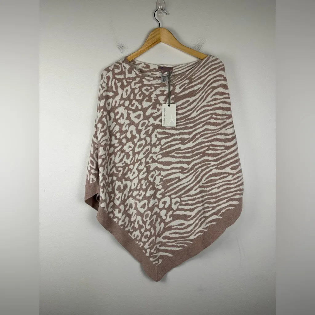 Barefoot Dreams Animal Print Ocean Breeze Poncho Ultra Lite Cozy Soft NWT OS - Image 2