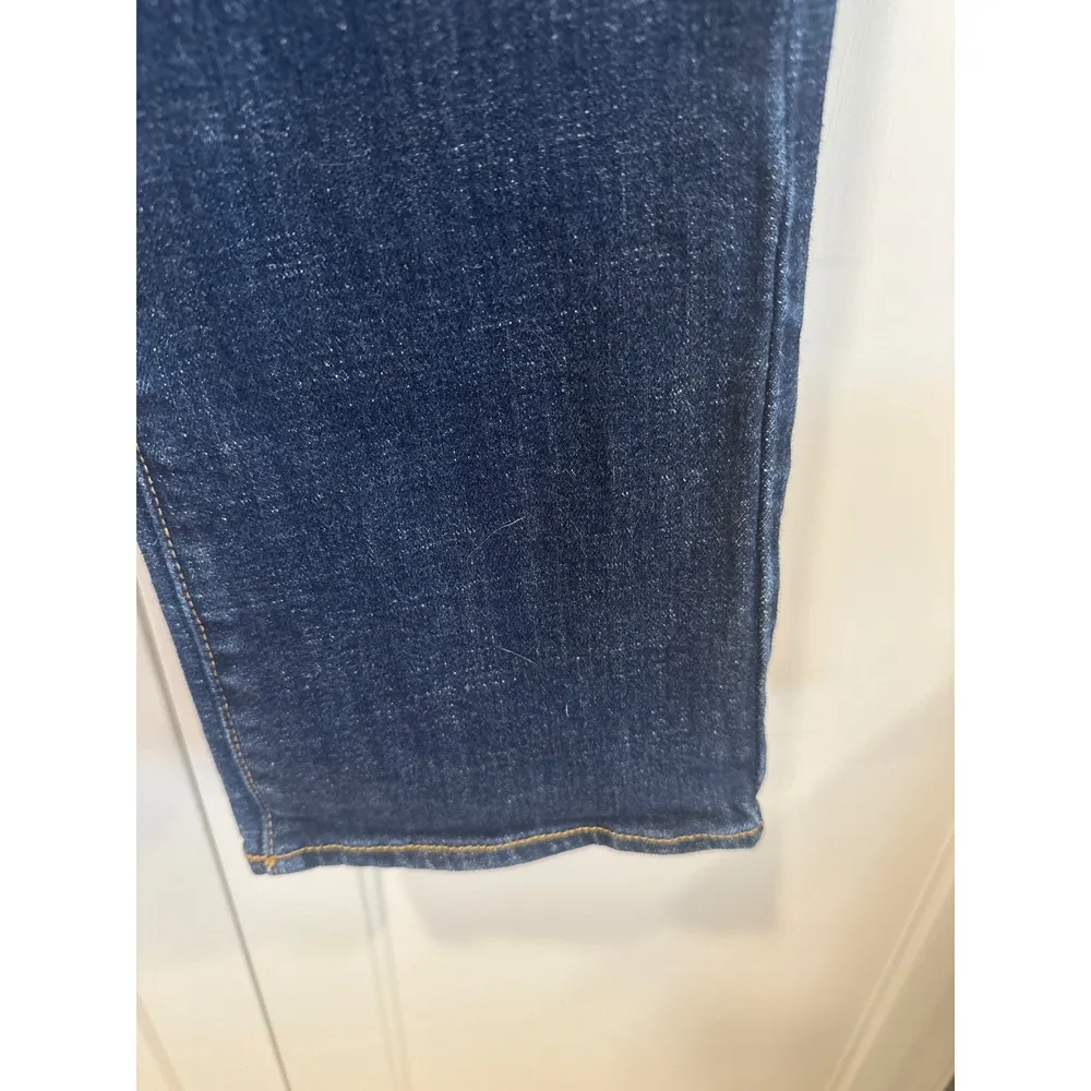 American Eagle Outfitters Women's Dark Wash Stretch Straight Leg Jeans Size 4 - Image 4
