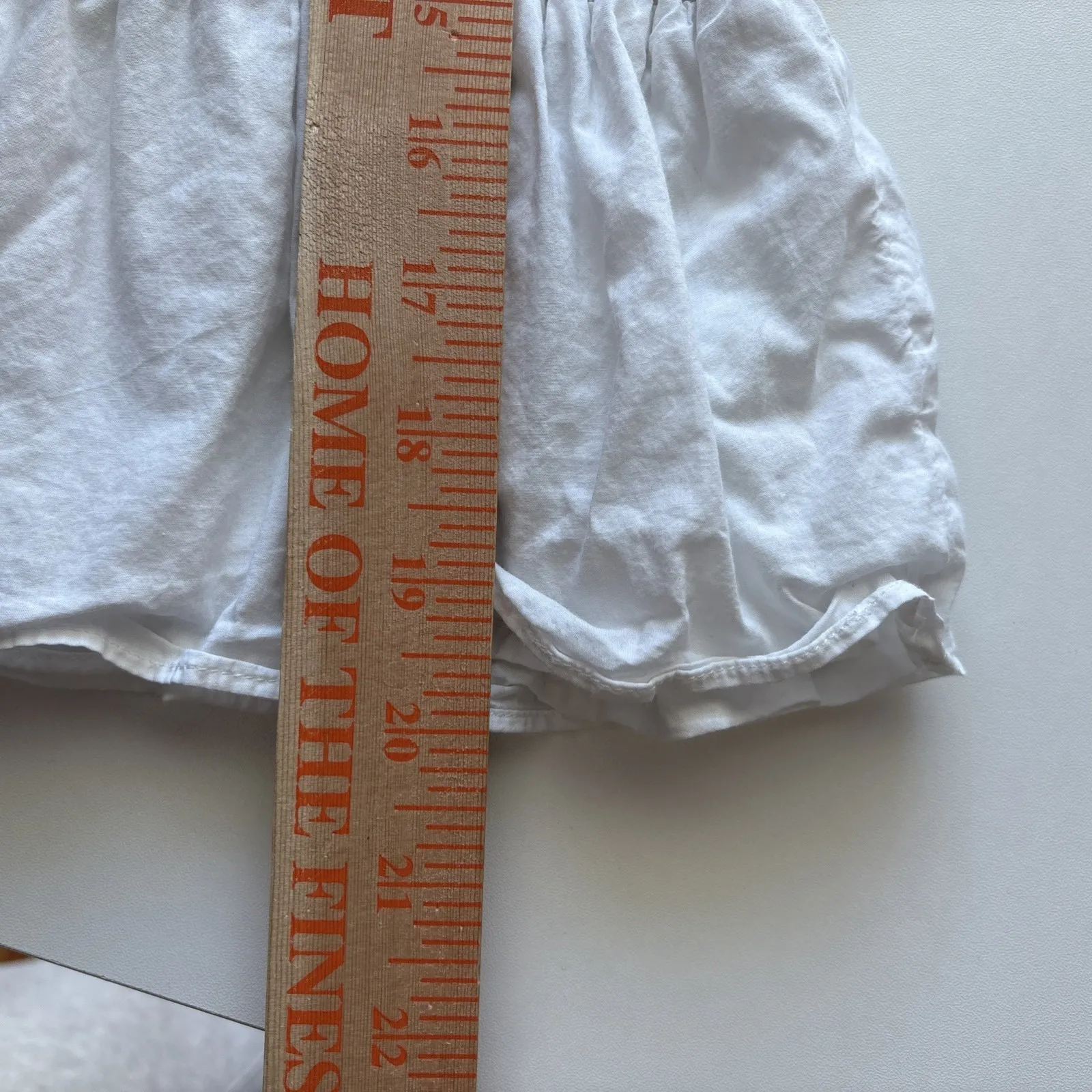 J.Crew V-Neck Smocked-Waist Top‎ in White Lightweight Cotton medium white - Image 9