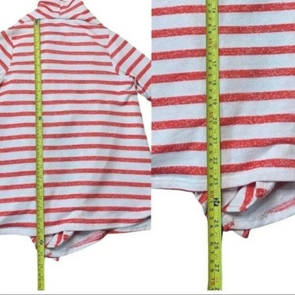 Bobeau Waterfall Striped Cardigan Women’s Size Small - Image 7