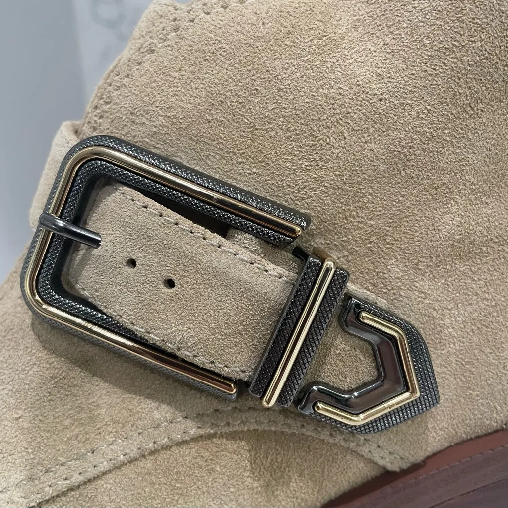 New! Vince Camuto Ashena Suede Leather Western Bootie Sz‎ 8 $179 - Image 6