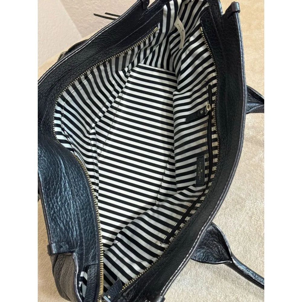 Kate Spade New York Cow Leather Black Zip Handbag Limited‎ Edition - Image 5