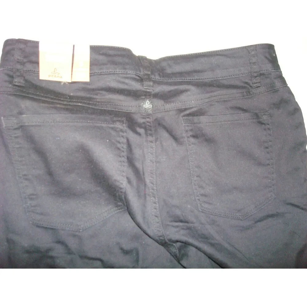 New NWT Womens 8 Prana Kayla Jeans Denim Black Out Stretch 29 X 32 Dark Comfy - Image 5