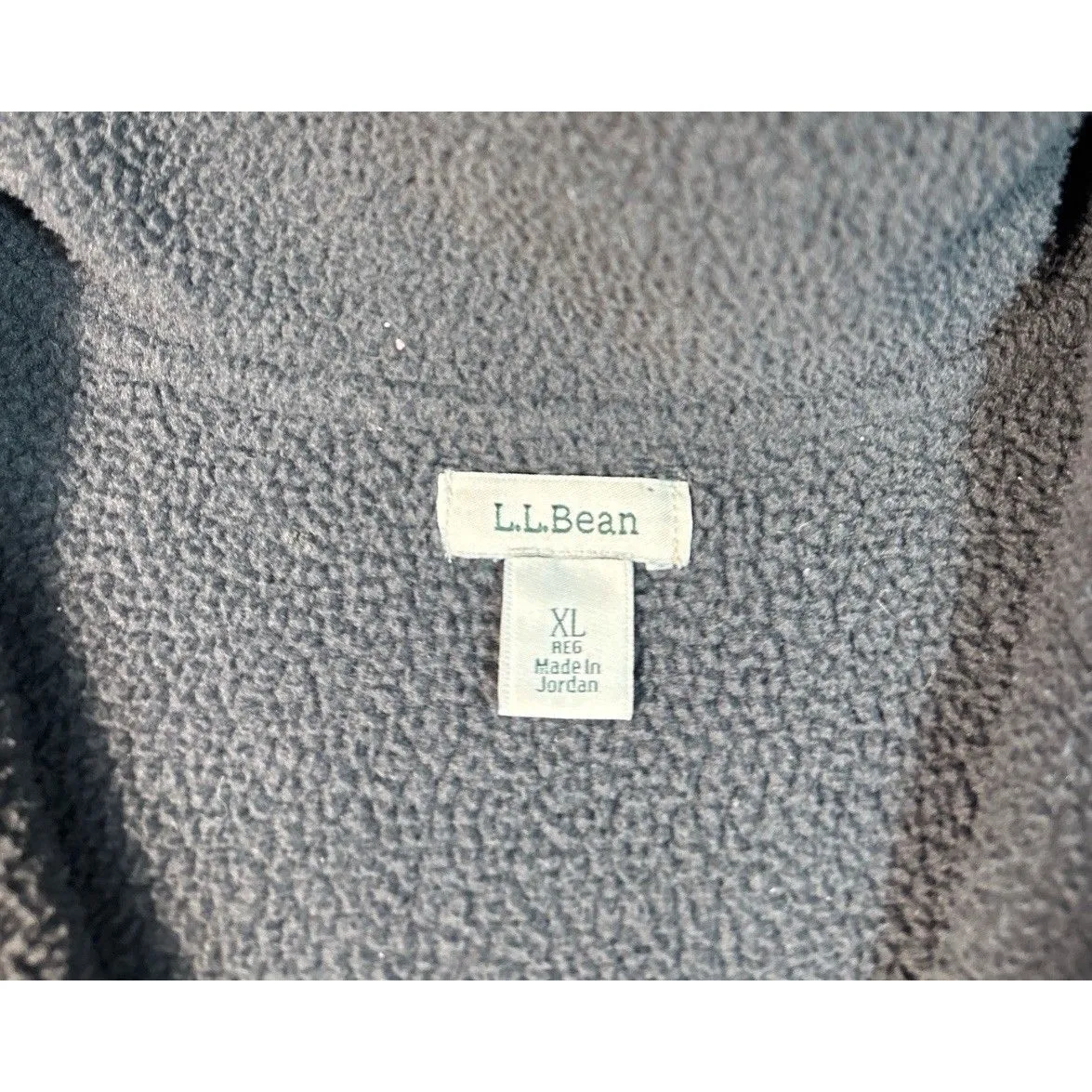 LL Bean Women’s Black Gray Colorblock Half Zip Pull over Jacket Size XL - Image 3