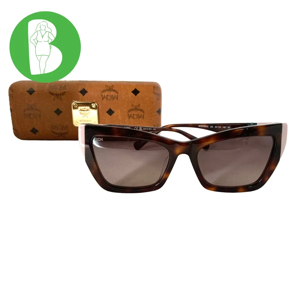 MCM "MCM722SLB" TORTOISE SHELL WITH MAUVE PINK GRADIENT LENS SUNGLASSES NIB - Image 2