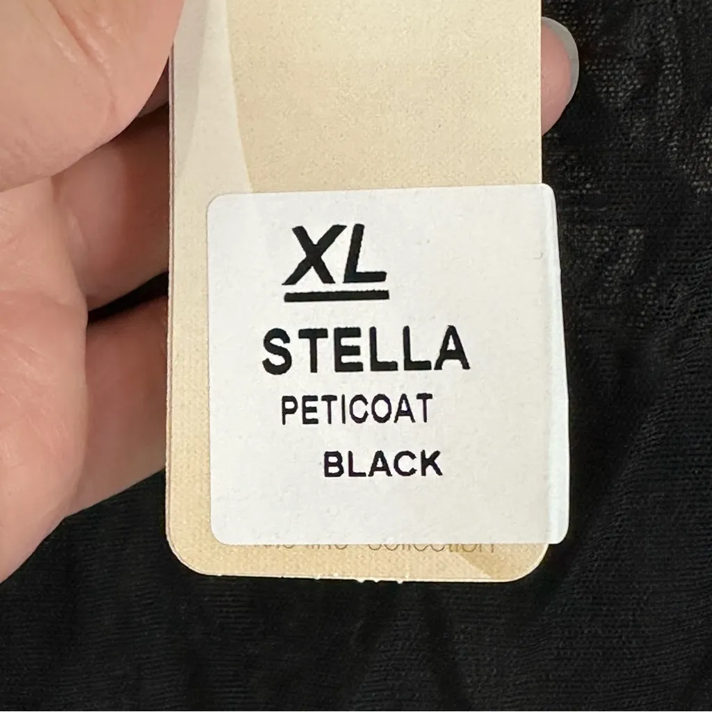 Krisline Black Stella Lace Mesh Sheer Nightgown Slip Chemise Lingerie XL New - Image 8