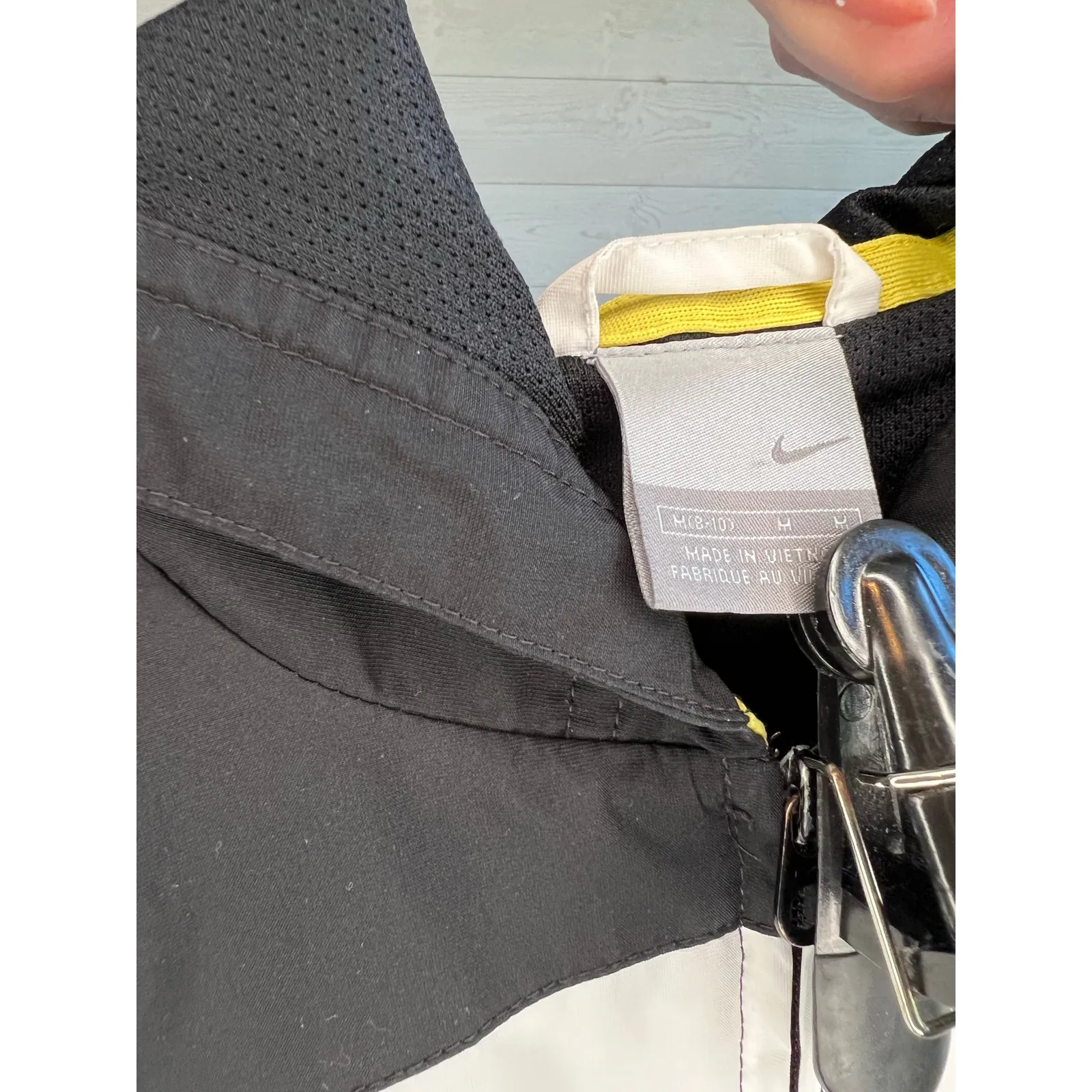 Nike black/white women’s track jacket Size medium (8-10) - Image 3