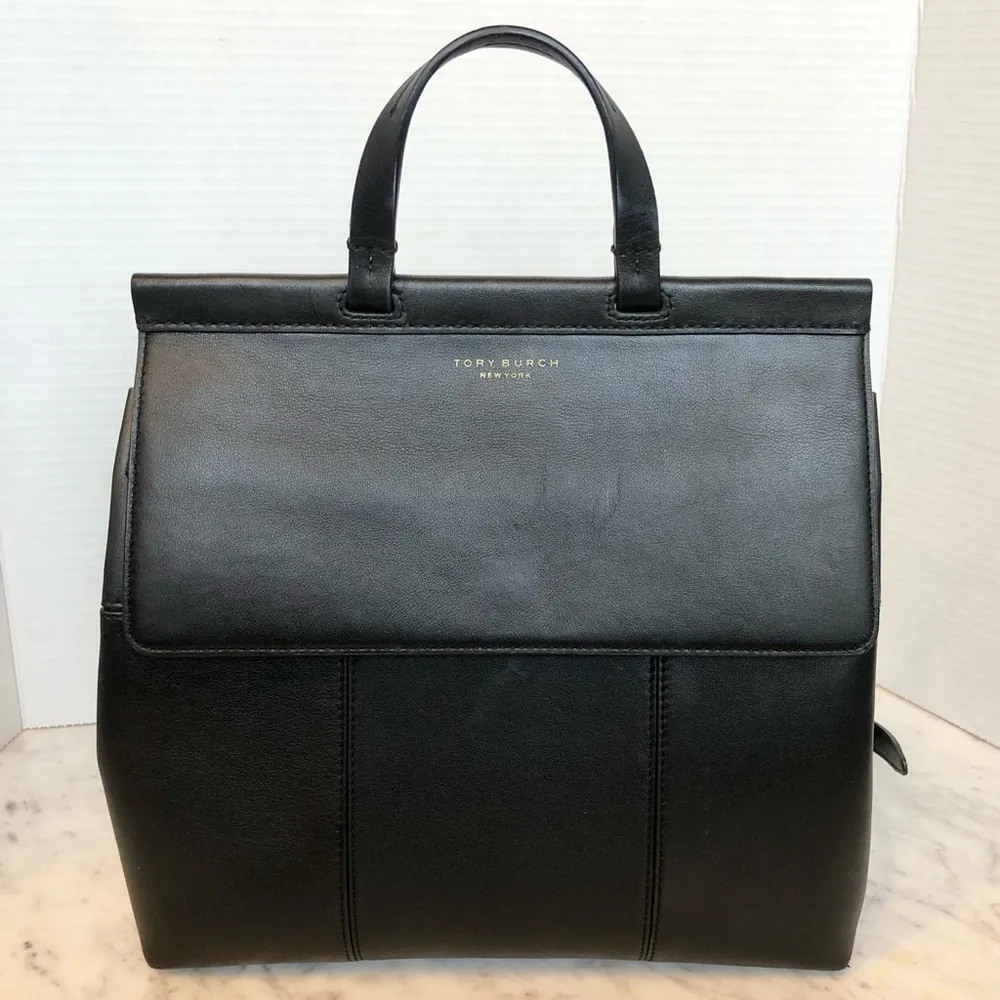 Black Tory Burch Block T Backpack OS - Image 2