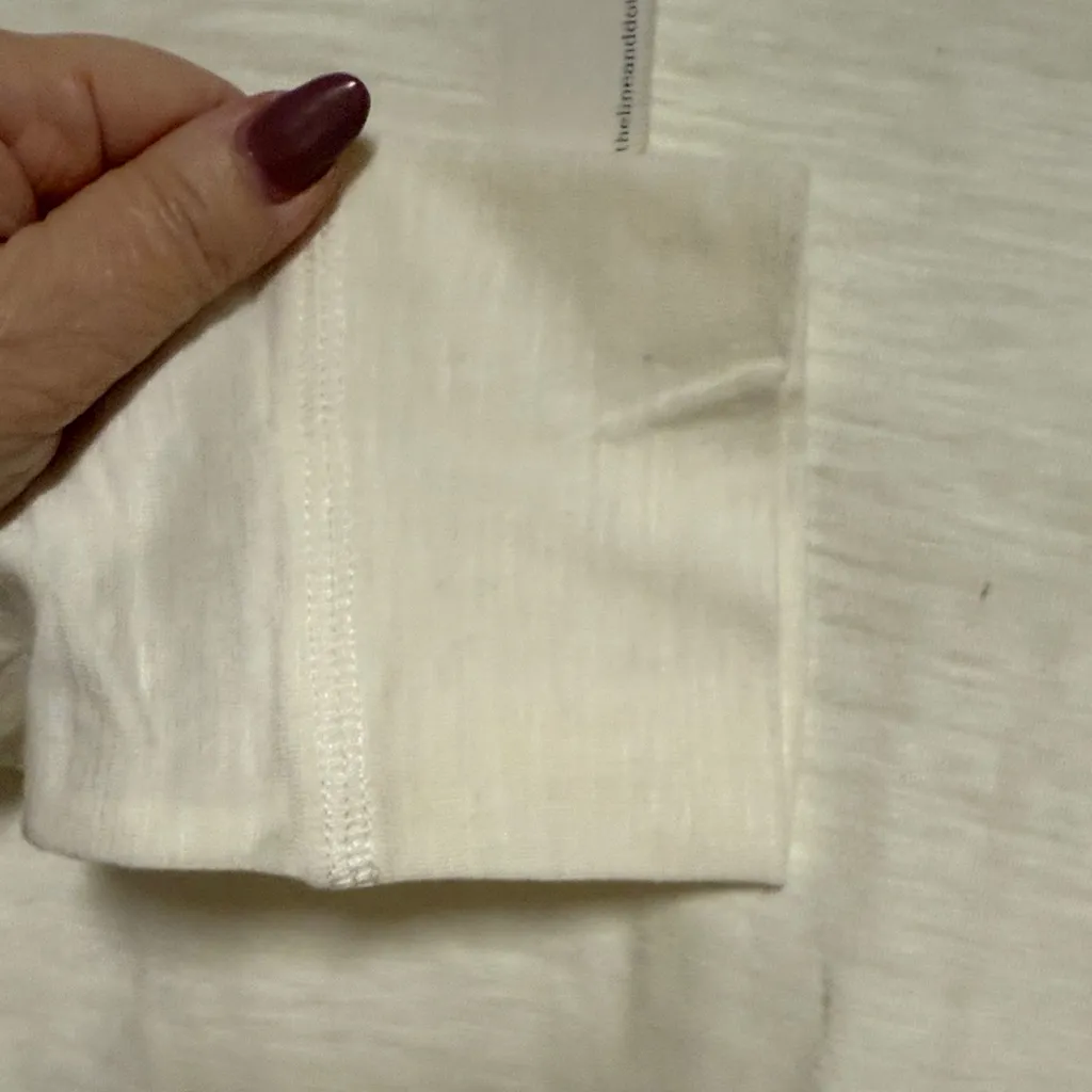 Women's Cream V-Neck Top - Image 4