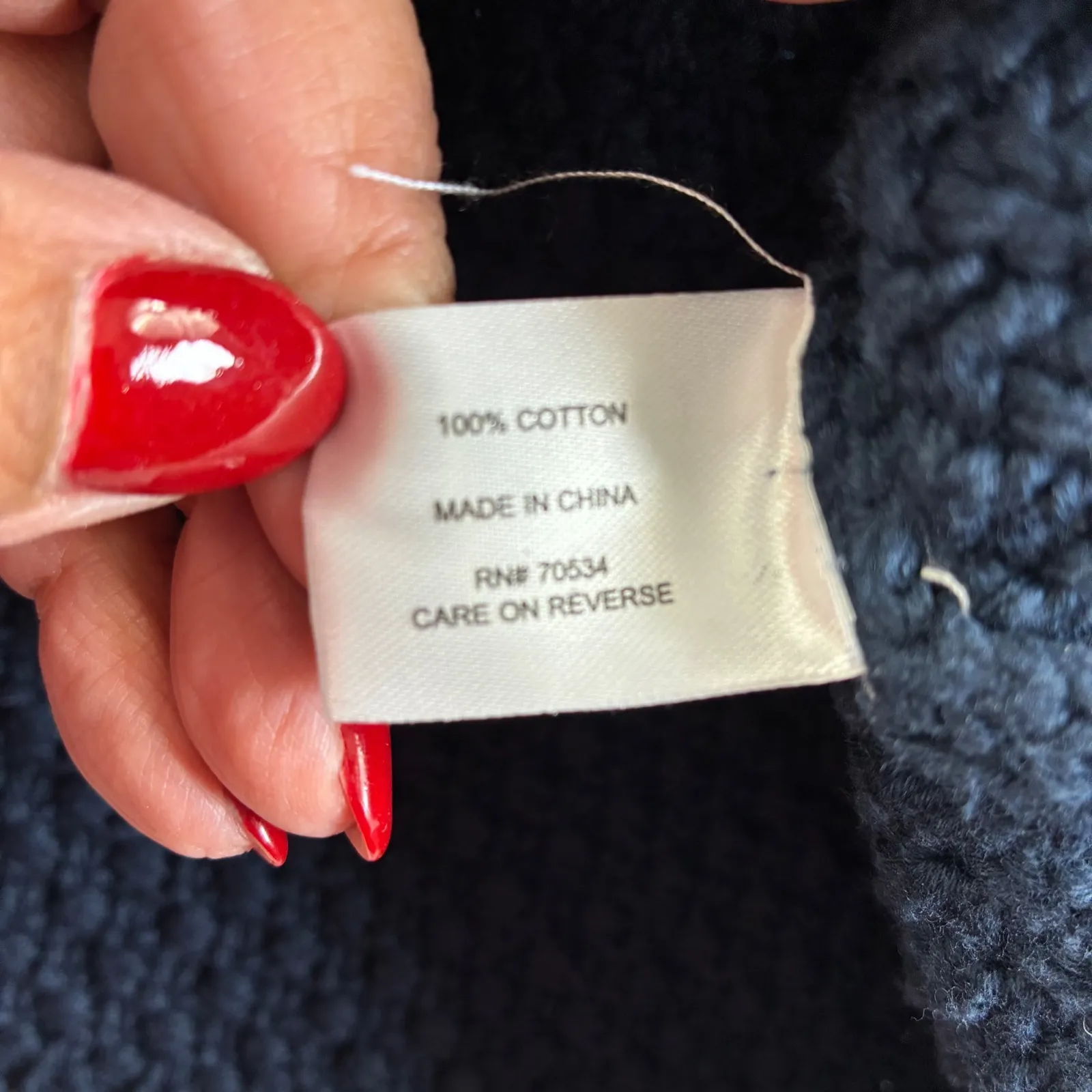 ORVIS Womens XL Blue Irish Knit Cotton Crew Neck Long Sleeve Sweater Classic - Image 6