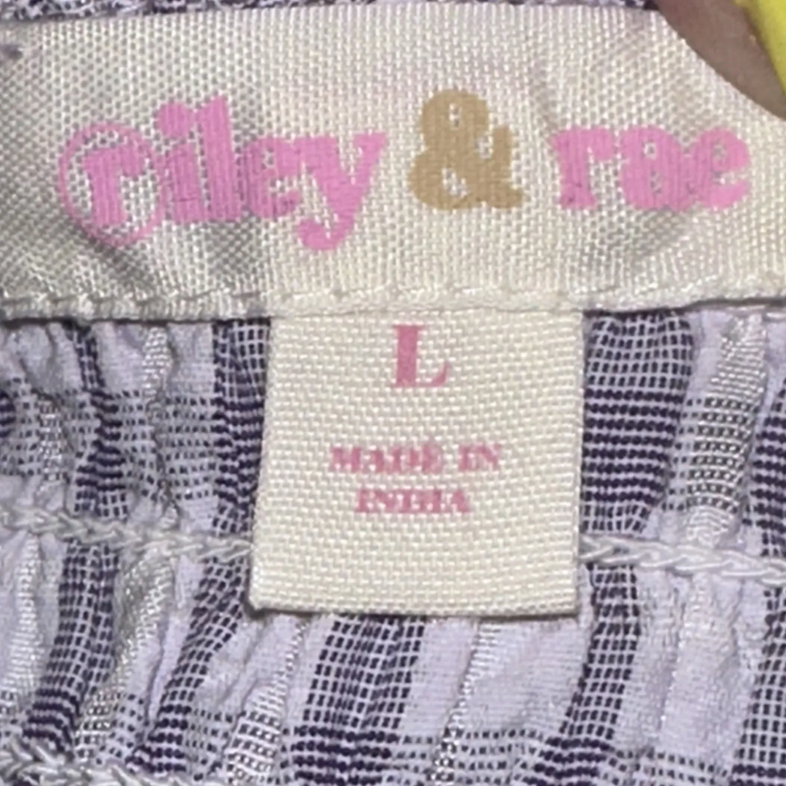 Riley &‎ Rae Womens Sz Large Checkered Square Neck Sleeveless Jumpsuit Lilac Purple - Image 8