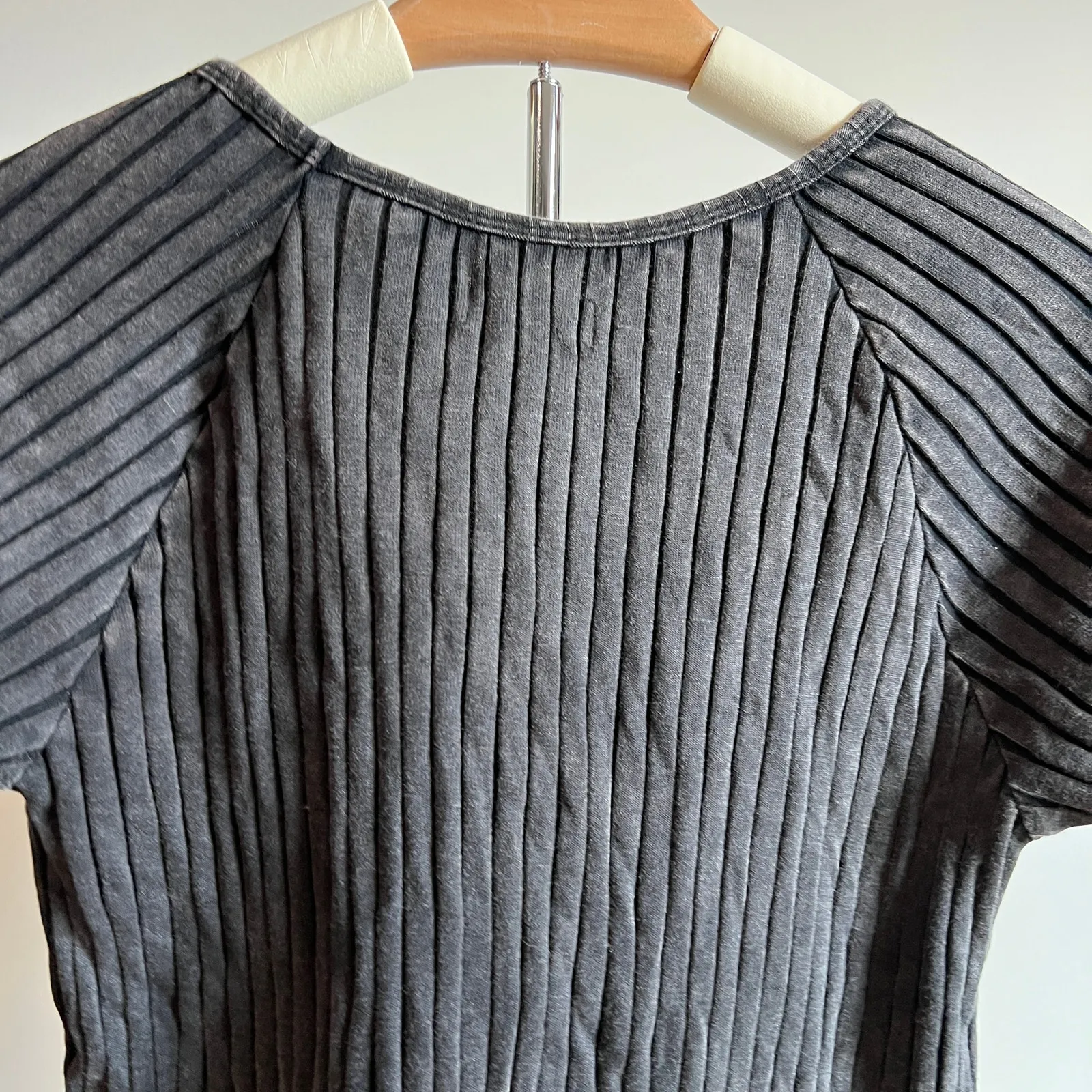 Knox Rose Women's Black Long Sleeve Ribbed Shirt - Size Small - NWT - Image 7