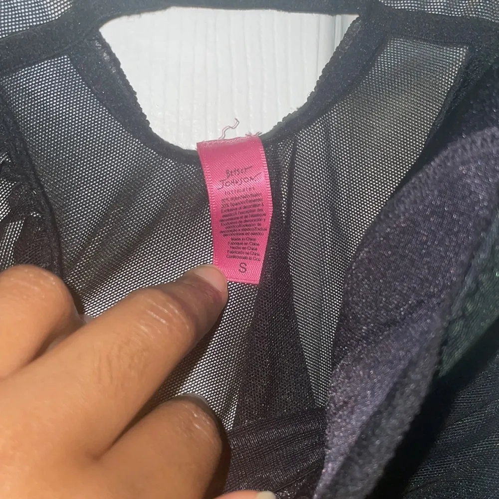 Vintage Betsey Johnson Mesh Bustier Top - Image 8