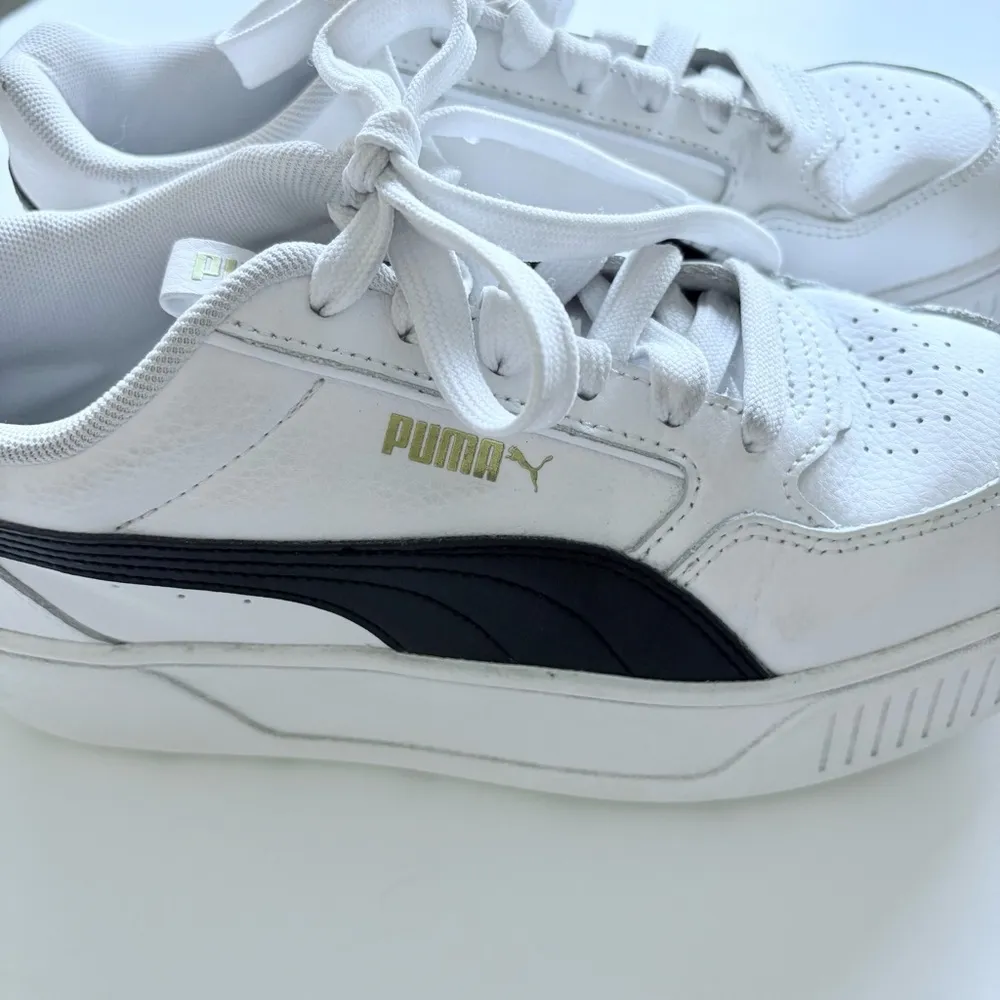 Puma White Leather Platform Sneakers 8 - Image 4