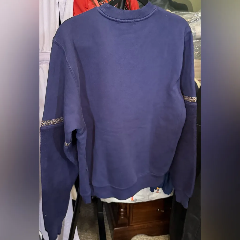 NWOT Madhappy Reverse Sleeve Fleece Crewneck - navy - small RARE Synergy capsule - Image 6