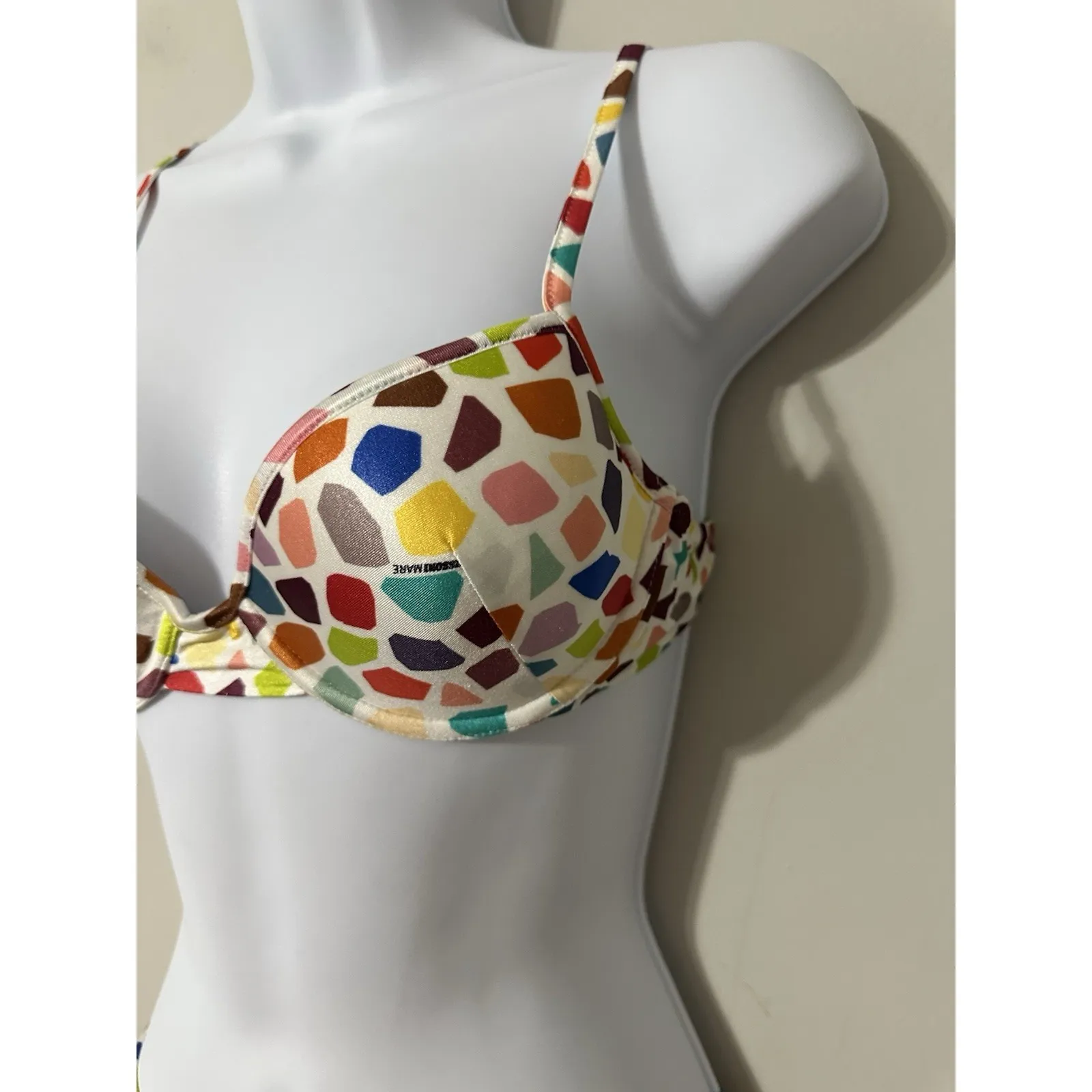 Missoni Mare IT 40 US 4 Mosaic Pattern Underwire Padded Bikini Set Made In Italy - Image 2