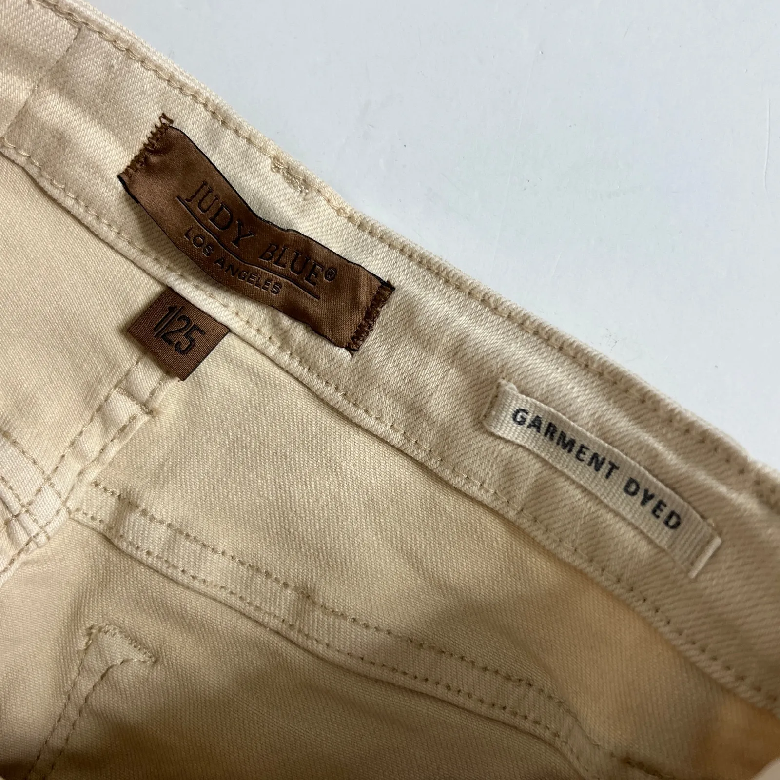 Judy Blue Tan Khaki Cropped Wide Leg Pants Size 1 / 25 - Image 3