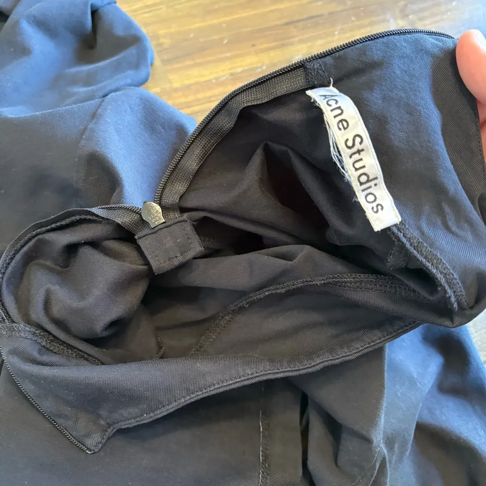 Acne Studios Black Valeria C Ela Turtle Neck Sleek Top Stretch Long Sleeve XS - Image 7