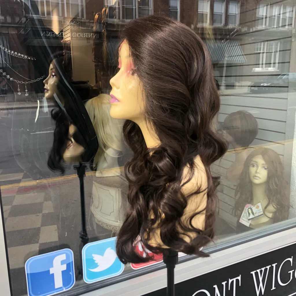 Deep wave brown swisslace lacefront Long Lace Wig - Image 7