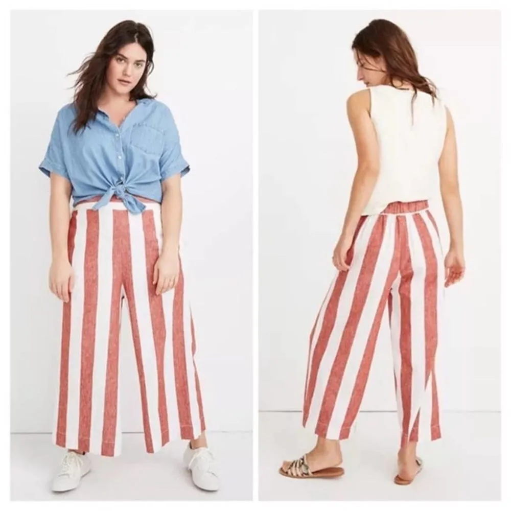 Madewell Huston pant wide leg crop xs - Image 3