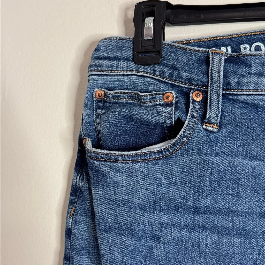 J.Crew Slim Demi Boot Blue Jeans raw hem high rise 32 - Image 6