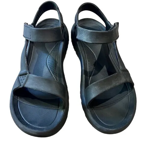 Teva Hurricane Drift Sandals Black Unisex Size 11W/9M Outdoor Casual - Image 2