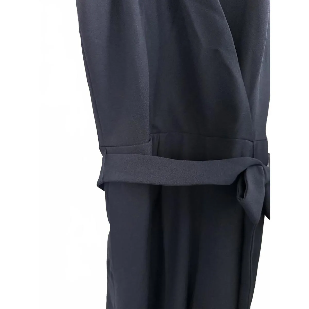 Julia Jordan Tie Waist Wide Leg Halter Jumpsuit Navy Blue Size 6 NWT - Image 6