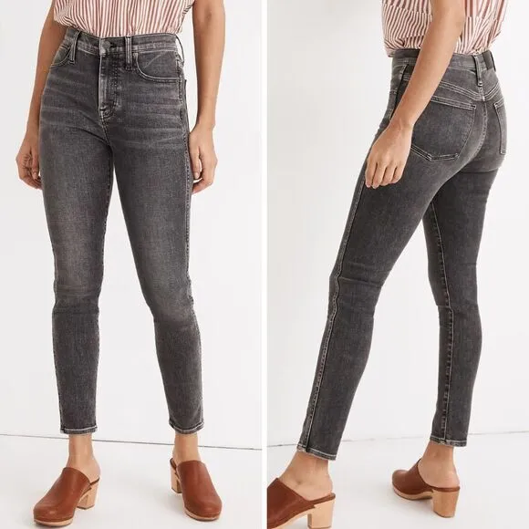 NEW Madewell 10" High-Rise Skinny Crop Jeans‎ in Oakwood Wash, 26 - Image 2