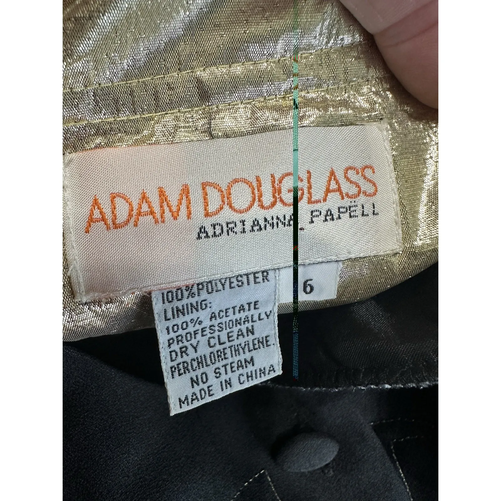 Adam Douglass Adrianna Papell My Latin Teacher Roman Numeral Shift Dress Size 6 - Image 6