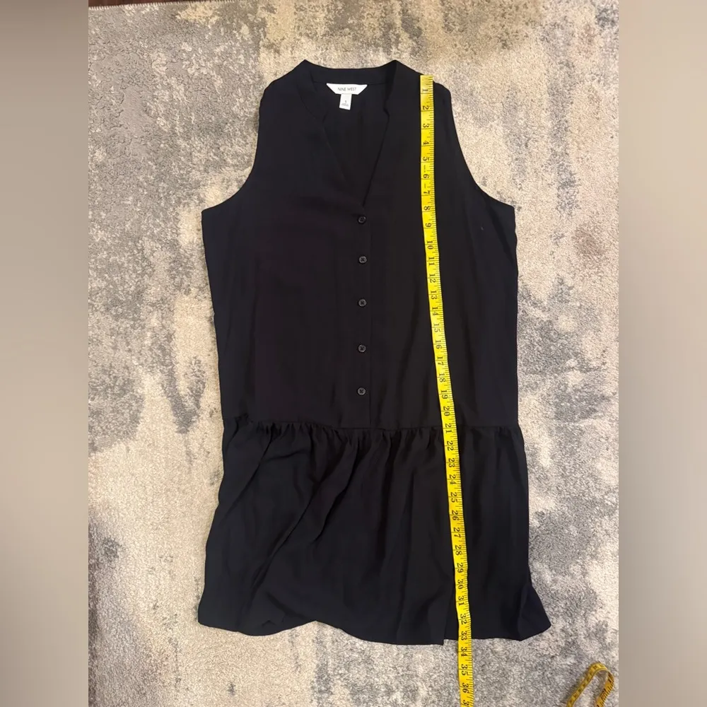Nine West NWT Black Sleeveless Button-Down Dress - Image 6