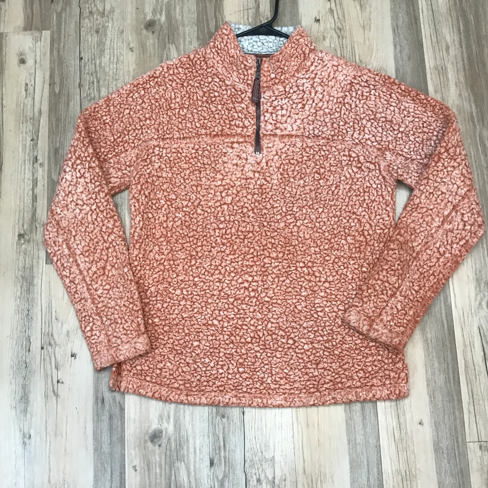 THE ORIGINAL FROSTY TIPPED PILE 1/2 ZIP PULLOVER IN SPICE BY - Image 5