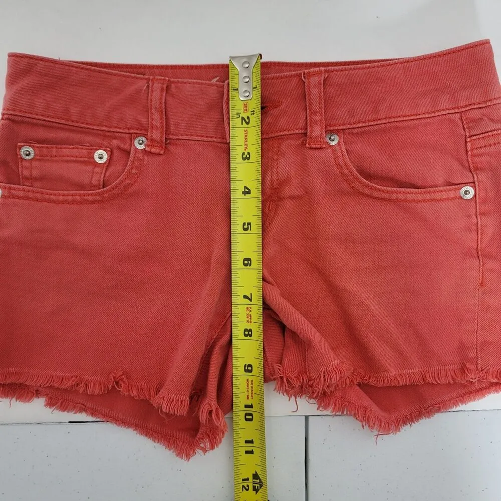 American Eagle Shorts Womens 00 Booty Hot Pants Stretch Cutoff Frayed - Image 8