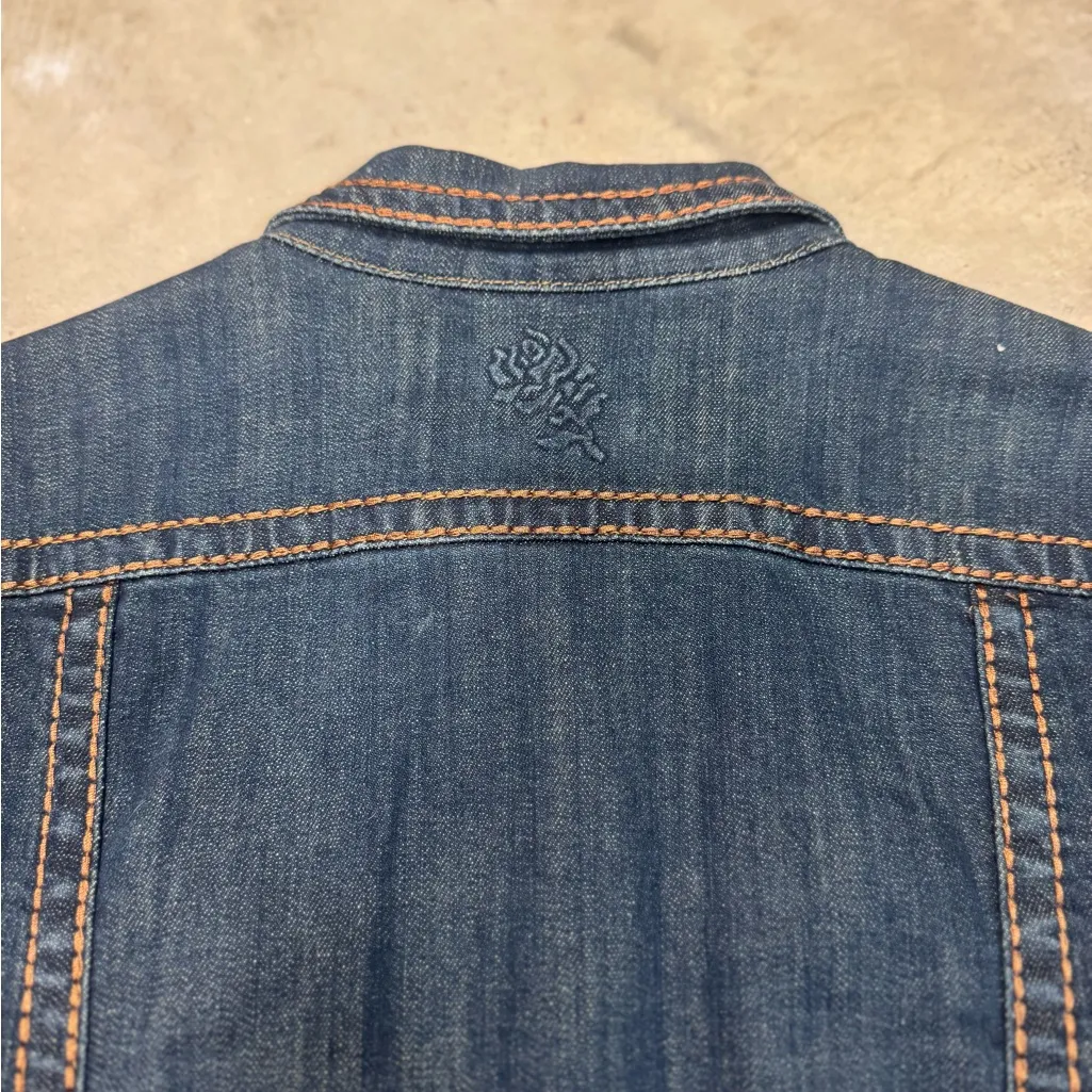 Rose Royce Thick Stitch Denim Jacket Blue Size L - Image 5